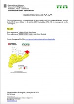 Avui dimecres, cap municipi del territori Català inclòs al nivell 3